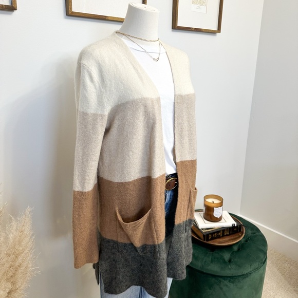 Madewell Wool/Alpaca Colour Block Cardigan - Picture 3 of 11